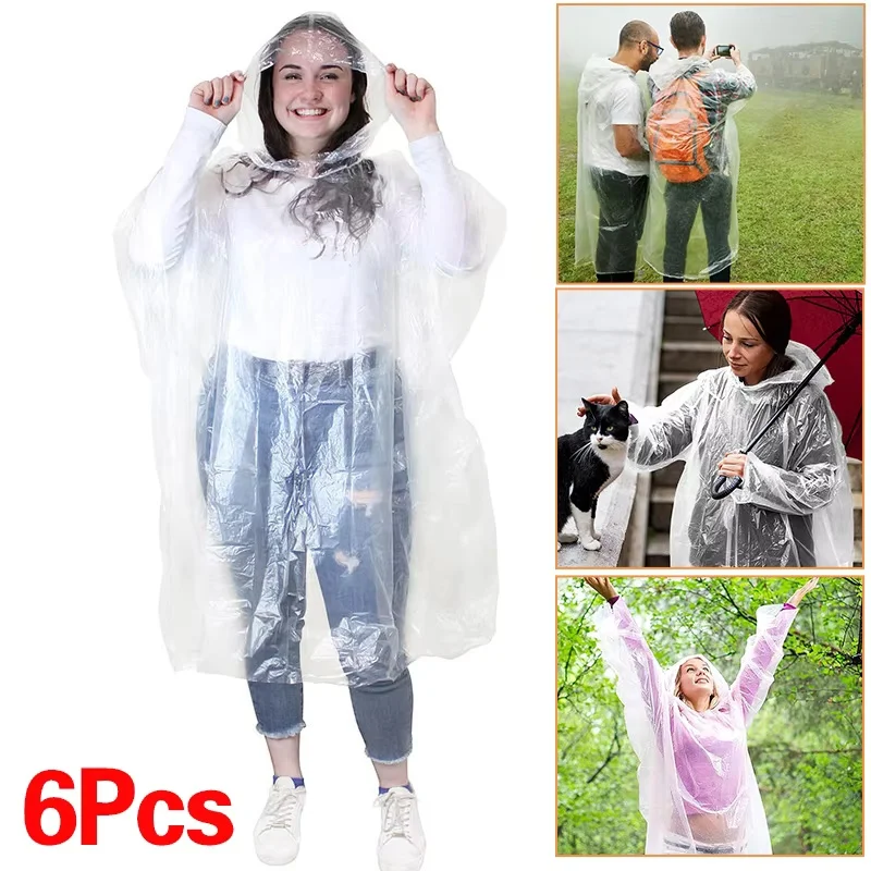 6 шт. одноразовых водонепрониц – обзор и цена Emergency Poncho Rain